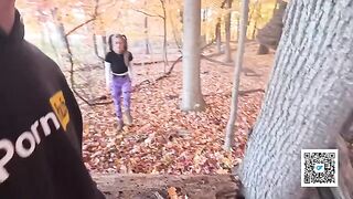 A walk in the park turns into an outdoor intimate encounter for this passionate couple