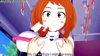 Deku fucks Ochaco in an uncensored 3D hentai scene