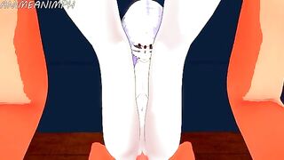 The Spider Demon from Demon Slayer gets intimate with Tanjiro in a steamy 3D scene