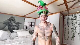 It's a Christmas creampie with Angelrawww, featuring a special holiday surprise