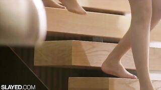 Roomies Allie Nicole and Elsa Jean enjoy passionate fun