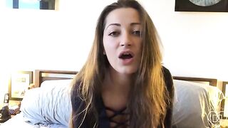 Filthy talk with Dani Daniels watching her cum on her bush
