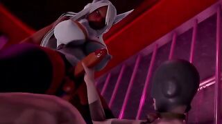 Futa Mirko gets her asshole gapped by a huge dick