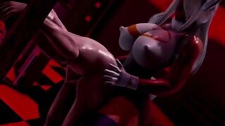 Futa Mirko gets her asshole gapped by a huge dick