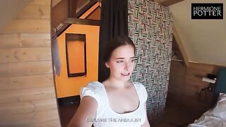A German girl is begging for sex on her vacation in Sardinia