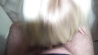 Redhead Russian makes a blowjob for her man in HD