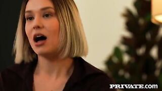 Two cute girls in double pleasure mode