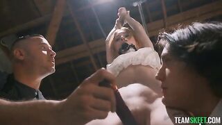 The girl seems to like these kind of events very much