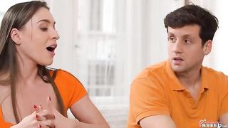 I found a hot stepmom and fucked her on the couch