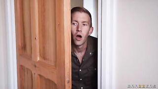 The guy is on full alert for sex with a nympho