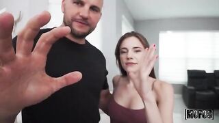Girl has no pity and fucks roughly in doggy style