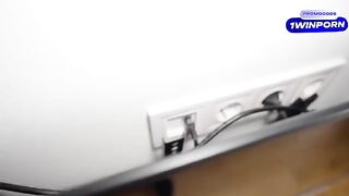 The handyman had to fix the door, but the wife offered sex