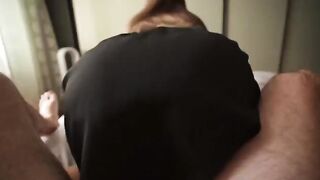 I got caught jerking off with sexy stepsis’ panties, now she’s offering me sex