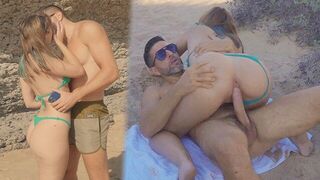 Beach pick-up with a sexy girl in HD quality - a must-see!