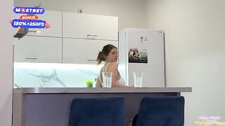 Girl was woken up by a cock in her mouth
