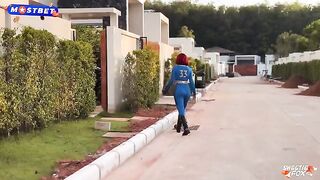 A cosplay enthusiast has an intense encounter in a passionate setting