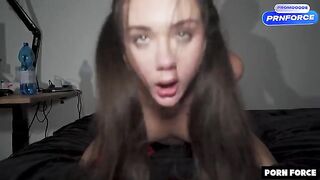 She gets fucked hard with no mercy, screaming and moaning loudly