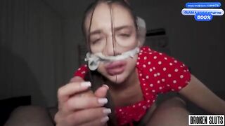 Today, slave girl is asked to serve in a rough and intense way