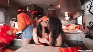Student parties you shouldn't miss with hot brunettes getting wild