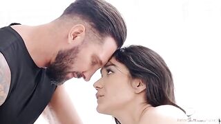 The guys are motivated by two hot students in an FFM threesome