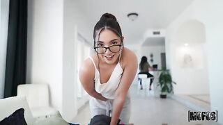 A girl does a blowjob even if she is not allowed to