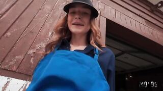 Who hasn't tried fucking behind the garages? Girls provoke sex on the streets too