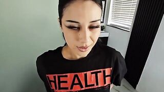 She experienced the power of a massive cock by herself