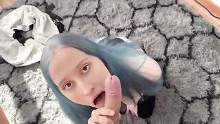 A young girl would do anything for an orgasm and she proved it