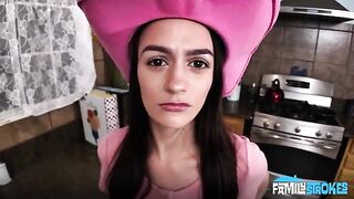 Girl takes dick in her pussy like a real cowgirl