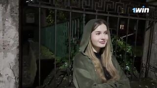 The girl says she was robbed, but the man grabbed her boobs