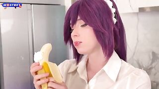 An anime girl is getting fucked because she loves it so much