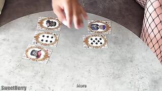 They are going to fuck, having lost at cards