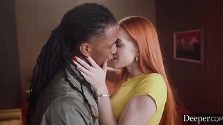The girl is not bored, she has a great black guy friend