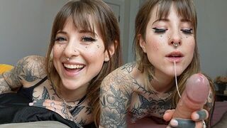 The girl has a sexy throat feature that her boyfriend loves to play with