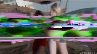 Preparation for a threesome sex with two girls in sexy underwear