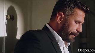 Morgan goes to great lengths to satisfy her boss Manuel in a steamy Deeper scene