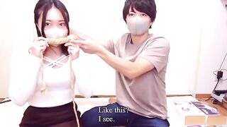 Rope bondage with intense vibrator and press sex, a true extreme experience