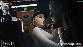 FNAF Security Breach Vanessa gets fucked in office at Mega Pizzaplex
