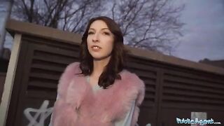 Chanel Kiss gets fucked in public for cash with her stunning Czech physique