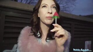 Chanel Kiss gets fucked in public for cash with her stunning Czech physique