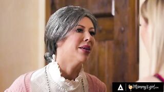 Alexis Fawx pretends to be old maid, fucks stepdaughter