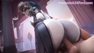 Hot anime-style widowmaker action in 3D, just for you