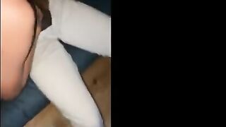 Hot amateur wife fucks BBC after party, her husband films it all