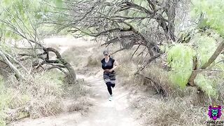 A sweaty workout leads to a passionate encounter on the trail