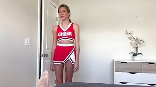 Special support for cheerleaders featuring Addison Vodka’s stunning blonde locks
