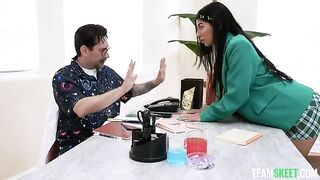 A girl with a tumor receives special treatment from her boyfriend