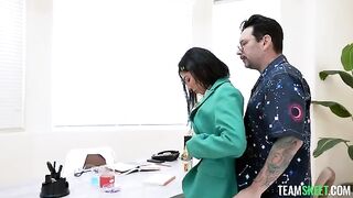 A girl with a tumor receives special treatment from her boyfriend