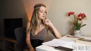 Tits long for freedom in a sensual pose