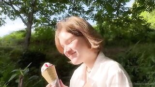 Don't lick the ice cream, suck my dick instead! A nympho's temptation