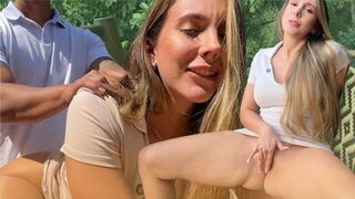 A guy found a hot girl in the jungle and fucked her hard
